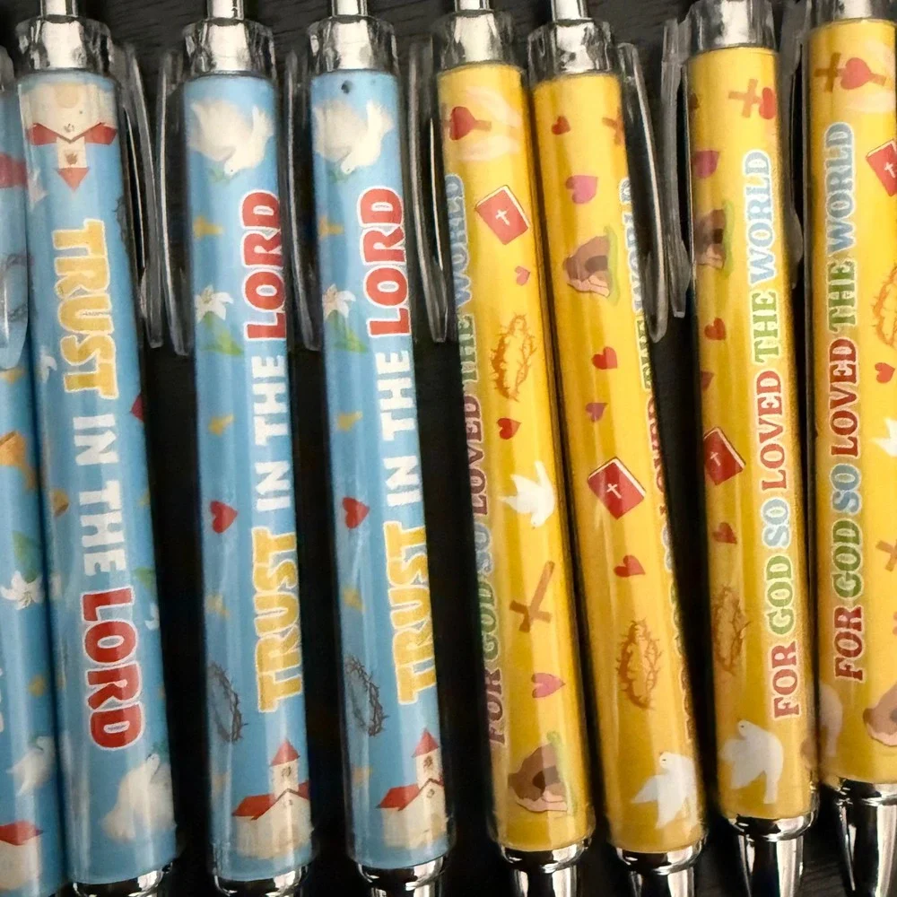 Religious Pen and Highlighter Set Multicolor New Scripture Verses Set of 40 Bulk